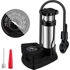Deals, Discounts & Offers on Accessories - QUXIS Portable High Pressure Foot Air Pump Heavy Compressor Cylinder with Pressure Gauge Floor Pump for Motorbike,