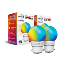Deals and Offers on - wipro Deco 0.5W Led Bulb, Multicolour (Pack of 2, B22) Deals, Discounts & Offers on - wipro Deco 0.5W Led Bulb, Multicolour (Pack of 2, B22)