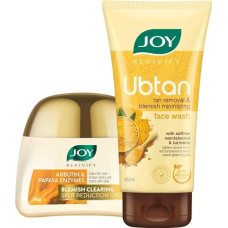 Deals, Discounts & Offers on Beauty Care - Joy Revivify Ubtan and Tan Removal Face Wash 150ml | Revivify Blemish Clearing Spot Reduction Papaya Face Cream 50ml (Combo Pack)