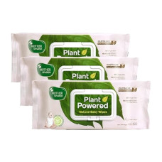 Deals, Discounts & Offers on Baby Care - Mother Sparsh Natural Care Baby Wipes I 100% Plant Made Fabric From Forest Land | Fresh + Cleanse (with Cucumber) Plant Powered Wet Wipes For Baby I Cotton Cloth Like Bigger Sheets | 60 Pcs (Pack of 3)