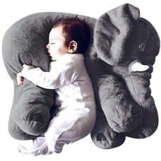 Deals, Discounts & Offers on  - DearJoy Polyester Big Size Fibre Filled Stuffed Animal Elephant Soft Toy For Baby Of Plush Hugging Pillow Soft Toy For Kids Boy Girl Birthday Gift (60 Cm, Grey)