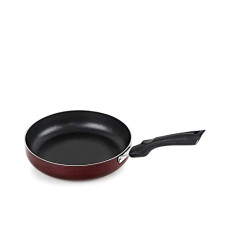 Deals, Discounts & Offers on Cookware - Cello Non Stick Induction Base Frying Pan/Tapper Pan, 220 mm, Cherry,Aluminium