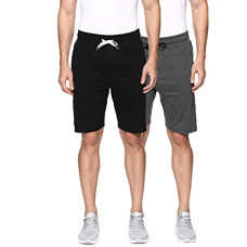 Deals and Offers on Men - OOBANI Men's Regular Fit Cotton Shorts (Pack of 2) Deals, Discounts & Offers on Men - OOBANI Men's Regular Fit Cotton Shorts (Pack of 2)