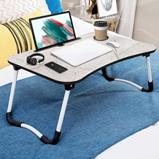 Deals, Discounts & Offers on Laptop Accessories - Sattva Portable Folding Laptop Table | Bed Table for Adults | Portable Study Table