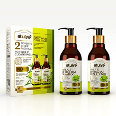 Deals and Offers on - Atulya Amla & Bhringraj Shampoo & Conditioner | Combo of Shampoo & Conditioner | For Deep Conditioning & Nourishment | Paraben, Sulphate, Silicone Free | Suitable Deals, Discounts & Offers on - Atulya Amla & Bhringraj Shampoo & Conditioner | Combo of Shampoo & Conditioner | For Deep Conditioning & Nourishment | Paraben, Sulphate, Silicone Free | Suitable