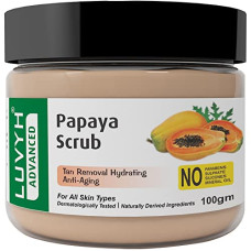 Deals, Discounts & Offers on Beauty Care - Luvyh Papaya Face Scrub Brightening & Revitalizing Face Scrub For All Skin Types, (100g)