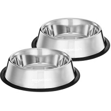Deals and Offers on - amazon basics Stainless Steel Pet Feeding Bowl 700 Ml (Set Of 2),Cat Deals, Discounts & Offers on - amazon basics Stainless Steel Pet Feeding Bowl 700 Ml (Set Of 2),Cat