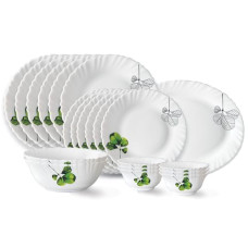 Deals and Offers on - Larah by Borosil Oval Fluted Series Opalware Dinner Set | 21 Pieces for Family of 6 | Microwave & Dishwasher Safe | Bone-Ash Free | Crockery Set Deals, Discounts & Offers on - Larah by Borosil Oval Fluted Series Opalware Dinner Set | 21 Pieces for Family of 6 | Microwave & Dishwasher Safe | Bone-Ash Free | Crockery Set