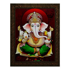 Deals and Offers on - Indianara LORD GANESHA Painting -Synthetic Wood, 27x30.5x1cm, Multicolour (Black) Deals, Discounts & Offers on - Indianara LORD GANESHA Painting -Synthetic Wood, 27x30.5x1cm, Multicolour (Black)