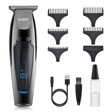 Deals, Discounts & Offers on  - VGR Men's Professional Rechargeable LED Display Hair Clippers Beard Trimmer Kit, Black
