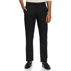 Deals and Offers on Men - RIVER JJ Valaya Premium Designer Men's Formal Trouser with Suede Detailing_RS2JJVTR115B_Black Deals, Discounts & Offers on Men - RIVER JJ Valaya Premium Designer Men's Formal Trouser with Suede Detailing_RS2JJVTR115B_Black