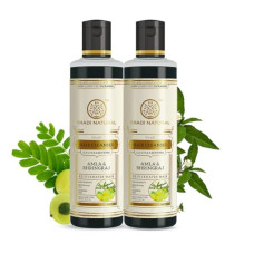 Deals, Discounts & Offers on  - Khadi Natural Amla & Bhringraj Hair Shampoo | Anti-Dandruff Shampoo | Ayurvedic Shampoo for Hair Growth | SLS & Paraben-Free | Suitable