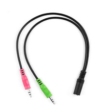 Deals, Discounts & Offers on Electronics - NiTHO Y-SPLIT PC SOUND ADAPTER 3.5mm Female/2 Male Audio