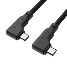 Deals and Offers on - Ambrane 60W Type C to Type C Fast Charging Cable, L Shape for Easy Holding, PD Technology, 480Mbps Data Sync Deals, Discounts & Offers on - Ambrane 60W Type C to Type C Fast Charging Cable, L Shape for Easy Holding, PD Technology, 480Mbps Data Sync