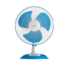 Deals, Discounts & Offers on  - V-Guard Esfera Table Fan | 3 Speed Settings | 1350 RPM Powerful Motor | Corrosion Resistant Powder-Coated Metal Guards | White Blue | 40cm (400mm)