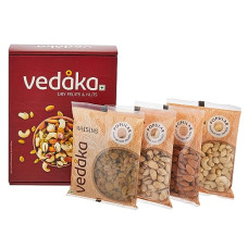 Deals and Offers on - Amazon Brand - Vedaka Almonds, Raisins, Cashews, And Pista (4 X 200 Gm), Dry Fruit Deals, Discounts & Offers on - Amazon Brand - Vedaka Almonds, Raisins, Cashews, And Pista (4 X 200 Gm), Dry Fruit