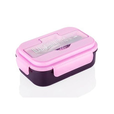 Deals, Discounts & Offers on  - Attro Magic Lunch Box Comes with 3 Compartment,2 Spoons & Stylish Lid Use as Phone Holder Made with Heavy Platic Material BPA Free Perfect