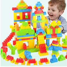 Deals, Discounts & Offers on  - FunBlast DIY Plastic Building Blocks for Kids Puzzle Games for Kids, Toys for Children Educational & Learning Toy