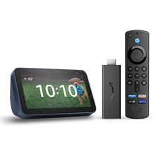 Deals, Discounts & Offers on  - All New Echo Show 5-2nd Gen (Blue) combo with Fire TV Stick