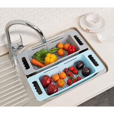 Deals, Discounts & Offers on  - RILION Plastic Expandable Kitchen Dish Drainer and Drying Rack Sink Basket