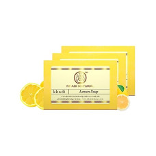 Deals, Discounts & Offers on  - Khadi Natural Lemon Soap | Herbal Bathing Soap for Tanning | Natural Soap with Essential Oils | Soap for Glowing Skin | Suitable