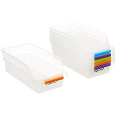 Deals, Discounts & Offers on  - Amazon Brand - Solimo Plastic Fridge Storage Organizer Racks (Silver) -Set of 6