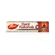 Deals and Offers on - Dabur Dant Rakshak Ayurvedic Toothpaste - 175g | With Goodness Of 32 Ayurvedic Herbs | Prevents & Calms Gum Pain | Kills Germs | Complete Family Toothpaste | No Added Flourides & Parabens Deals, Discounts & Offers on - Dabur Dant Rakshak Ayurvedic Toothpaste - 175g | With Goodness Of 32 Ayurvedic Herbs | Prevents & Calms Gum Pain | Kills Germs | Complete Family Toothpaste | No Added Flourides & Parabens
