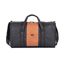 Deals, Discounts & Offers on  - Gear Vintage Faux-Leather 26L Water Resistant Travel Duffle Bag/Gym Bag