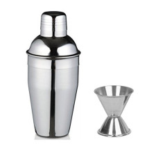 Deals and Offers on - Dynore 2 Piece Delux Cocktail Shaker, 500 ml Medium Bar Set and peg Measure -30 and 60 ml Deals, Discounts & Offers on - Dynore 2 Piece Delux Cocktail Shaker, 500 ml Medium Bar Set and peg Measure -30 and 60 ml