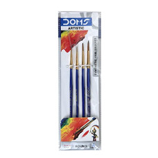 Deals and Offers on - DOMS Synthetic Paint Brush Set (Round, Pack of 4 x 5 Set) Deals, Discounts & Offers on - DOMS Synthetic Paint Brush Set (Round, Pack of 4 x 5 Set)