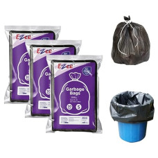 Deals, Discounts & Offers on  - Ezee Flat Small Garbage Bags 90 Pcs | 17 X 19 Inch | 30 Pcs x Pack of 3 | Black Dustbin Trash Bag