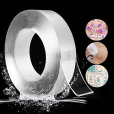 Deals and Offers on - 3 MM Grip tape Double side,Washable Nano Gel Tape,Tape Heavy Duty, Reusable Clear Adhesive Tape, Mounting, Home Decor, Paste Photos and Posters Deals, Discounts & Offers on - 3 MM Grip tape Double side,Washable Nano Gel Tape,Tape Heavy Duty, Reusable Clear Adhesive Tape, Mounting, Home Decor, Paste Photos and Posters
