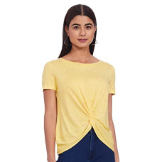Deals, Discounts & Offers on Women - VERO MODA Women's Rayon Blend Regular Fit T-Shirt