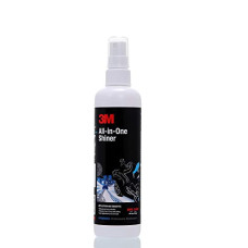 Deals and Offers on - 3M All-in-One Shiner (250 ml) | Restore shine on plastic & leather parts on Bikes | Reduce Dust accumulation Deals, Discounts & Offers on - 3M All-in-One Shiner (250 ml) | Restore shine on plastic & leather parts on Bikes | Reduce Dust accumulation