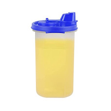 Deals and Offers on - SIMPARTE Air-Tight & Leak Proof Plastic Oil Pourer Sauces, Olive & Refined Oils, Easy Flow, BPA Free, Refrigerator Safe, Blue (Set of 1, 585ml) Deals, Discounts & Offers on - SIMPARTE Air-Tight & Leak Proof Plastic Oil Pourer Sauces, Olive & Refined Oils, Easy Flow, BPA Free, Refrigerator Safe, Blue (Set of 1, 585ml)