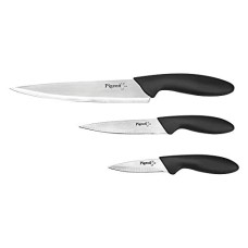 Deals, Discounts & Offers on  - Pigeon by Stovekraft Stainless Steel Kitchen Knives Set, 3-Pieces, Multicolor
