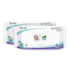 Deals, Discounts & Offers on  - Himalaya Gentle Baby Wipes With Indian Lotus & Aloe Vera, 72 Wipes (Pack of 2) | Plant Based Fabric | 100% Biodegradable | Skin Friendly pH | Clinically Tested