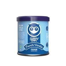 Deals, Discounts & Offers on  - Sleepy Owl 50gm French Vanilla Premium Instant Coffee | 100% Arabica | Makes 25 Cups | Sweet & Mellow Flavoured Coffee | Make Caf Style Hot or Cold Coffee, Cappuccino, Espresso, Latte at Home