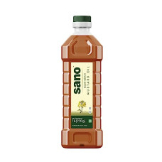 Deals, Discounts & Offers on Lubricants & Oils - sano Pure & Fresh Kachi Ghani Mustard Oil - 1L Pet Bottle, High Pungency, Rich in Omega-3, 100% Natural - Authentic Indian Cooking Oil