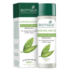 Deals, Discounts & Offers on  - Biotique Morning Nectar Flawless Skin Moisturizer l Prevents Dark spots, Blackheads and Blemishes l Visibly Flawless Skin l Nourishes and Hydrates Skin l All Skin Types l 190ml