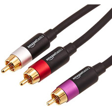 Deals and Offers on Accessories - Amazon Basics 8 Feet 1/2-Male to 2-Male RCA Audio Interconnects Deals, Discounts & Offers on Accessories - Amazon Basics 8 Feet 1/2-Male to 2-Male RCA Audio Interconnects