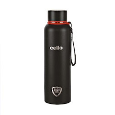 Deals and Offers on - Cello Duro Tuff Steel Stainless Series Kent Flask, 900ml Black | Hot and Cold Stainless Steel Water Bottle | Scratch Resistant DTP Coating Flask |Vacuum Insulated Bottle Deals, Discounts & Offers on - Cello Duro Tuff Steel Stainless Series Kent Flask, 900ml Black | Hot and Cold Stainless Steel Water Bottle | Scratch Resistant DTP Coating Flask |Vacuum Insulated Bottle