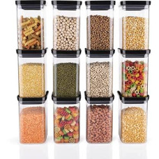Deals and Offers on - SARAZA Unbreakable Sturdy Airtight Transparent Jar, Kitchen Container, Storage Containers, Container sets - 1100 ml Plastic Grocery Container (6) Deals, Discounts & Offers on - SARAZA Unbreakable Sturdy Airtight Transparent Jar, Kitchen Container, Storage Containers, Container sets - 1100 ml Plastic Grocery Container (6)