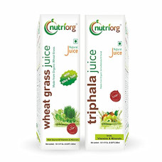 Deals and Offers on - Nutriorg Wheatgrass & Triphala Juice 600ml (Combo of 2) | Digestive Care | Immunity Booster Deals, Discounts & Offers on - Nutriorg Wheatgrass & Triphala Juice 600ml (Combo of 2) | Digestive Care | Immunity Booster