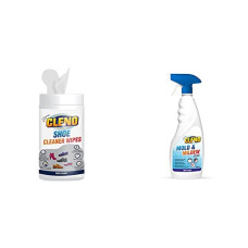 Deals, Discounts & Offers on  - Cleno Shoe Cleaner Wet Wipes - 50 Wipes (Ready to Use) Mold & Mildew Cleaner Spray Cleans Stains - 450 ml (Ready to Use)