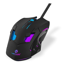 Deals, Discounts & Offers on Accessories - Lapcare Champ LGM-100 Gaming Mouse, 6 Buttons, 4 Adjustable DPI Levels Upto 3600 DPI, 5 Circular & Breathing LED Light, Wired Mouse (Black)