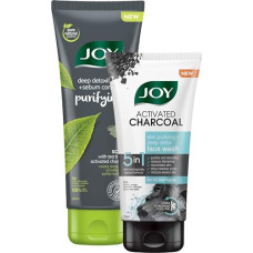 Deals and Offers on Beauty Care - Joy Activated Charcoal Face Wash 150ml | Activated Charcoal Purifying Face Scrub 200ml (Combo Pack) Deals, Discounts & Offers on Beauty Care - Joy Activated Charcoal Face Wash 150ml | Activated Charcoal Purifying Face Scrub 200ml (Combo Pack)