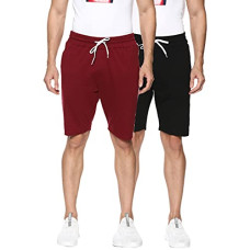 Deals, Discounts & Offers on Men - OOBANI Men's Regular Fit Cotton Shorts (Pack of 2)