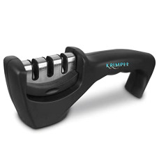 Deals and Offers on - Krimpee Manual Knife Sharpener 3 Stage Stainless Steel Advanced Knife Sharpening, Professional Knife Sharpening Tool Ideal Deals, Discounts & Offers on - Krimpee Manual Knife Sharpener 3 Stage Stainless Steel Advanced Knife Sharpening, Professional Knife Sharpening Tool Ideal