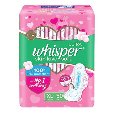 Deals, Discounts & Offers on Health & Personal Care - Whisper Ultra Skinlove Soft Sanitary Pads